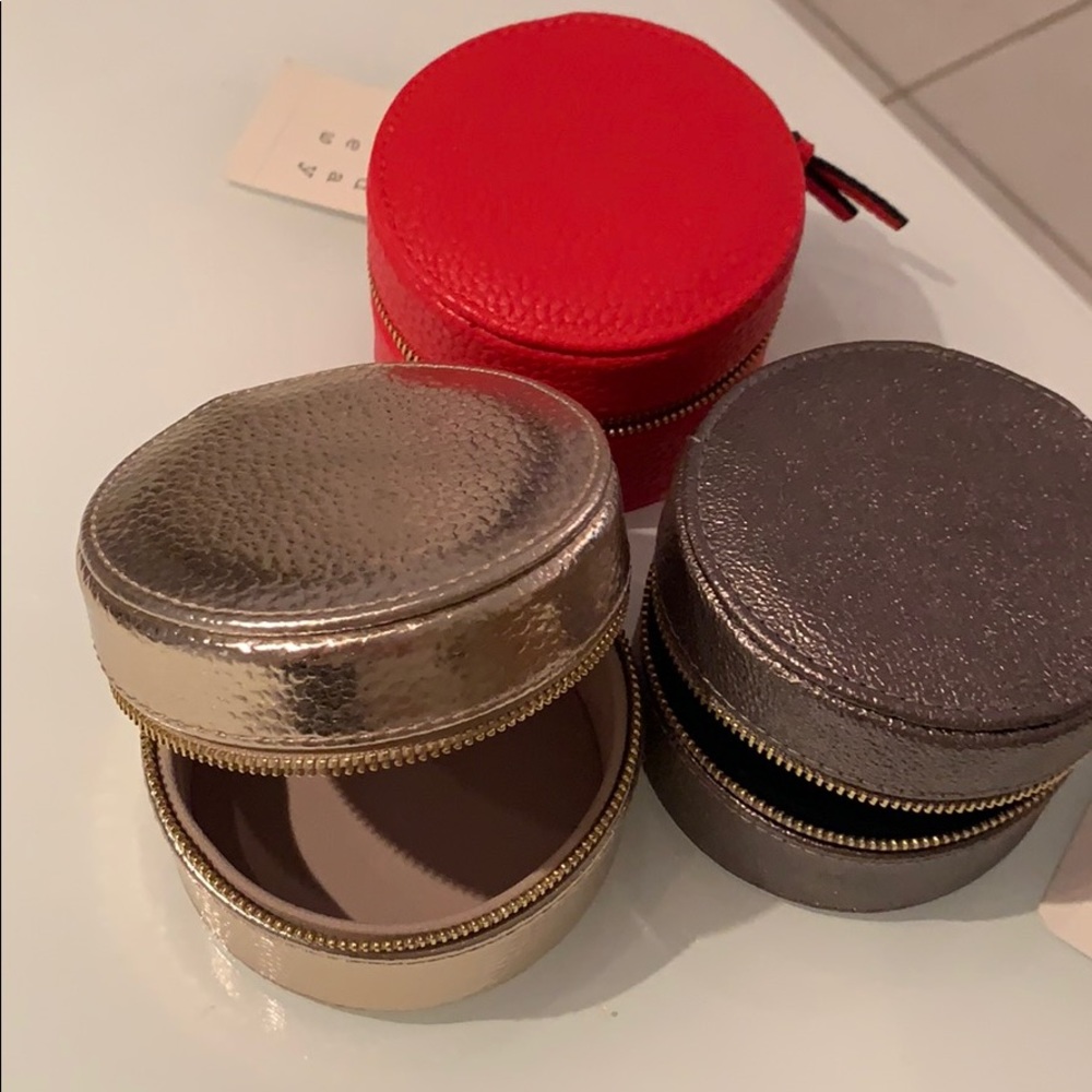 Lot of 3 Travel  jewelry case's